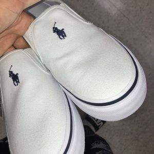 White polo shoes